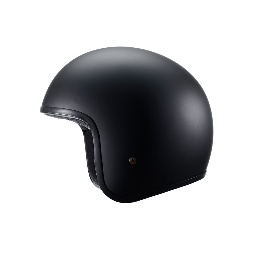 australian approved motorcycle helmets ELDORADO EXR LOW PROFILE OPEN FACE MATT BLACK HELMET
