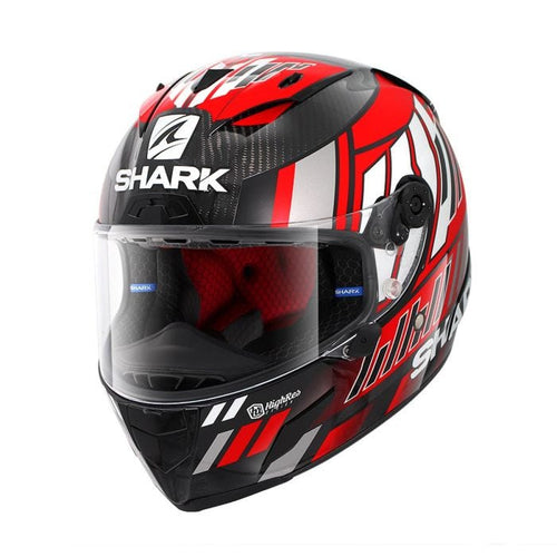 SHARK RACE R PRO CARBON ZARCO SPEEDBLOCK MOTORCYCLE HELMET - RED/WHITE