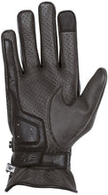 HELSTONS EAGLE SUMMER LEATHER MOTORCYCLE GLOVE - BLACK (Size: T10 / LARGE)