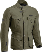 IXON EXHAUST MOTORCYCLE TEXTILE JACKET KHAKI (SIZE: MEDIUM)
