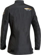 IXON SLASH WOMENS BLACK/GOLD TEXTILE JACKET (SIZE: XL)