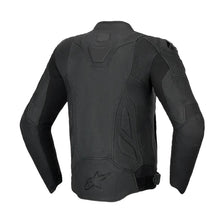 ALPINESTARS DUSK AIRFLOW PERFORATED LEATHER BLACK JACKET (Size: 56)