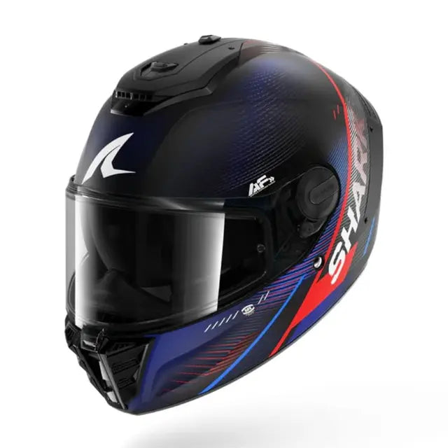 SHARK SPEED RS SPEED-TECH HELMET - MATTE BLACK/BLUE/RED