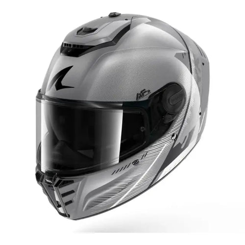 SHARK SPEED RS SPEED-TECH HELMET - SILVER/WHITE