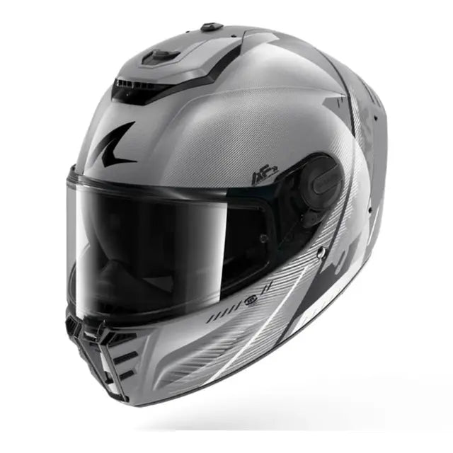 SHARK SPEED RS SPEED-TECH HELMET - SILVER/WHITE