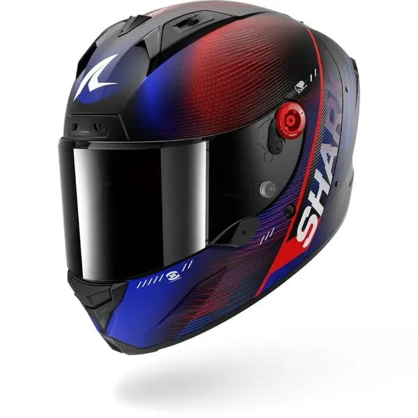 SHARK AERON SPEED TECH HELMET - BLUE/RED