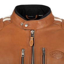 SEGURA ORION LEATHER MOTORCYCLE JACKET - LIGHT TAN
