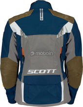 SCOTT WOMENS DUALRAID DRYO BLUE/TITANIUM GREY WATERPROOF ADVENTURE TEXTILE JACKET (Size: 38) Last One
