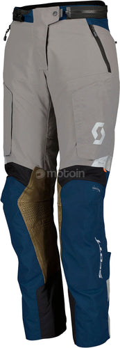 SCOTT DUALRAID DRYO BLUE/TITANIUM GREY WATERPROOF ADVENTURE WOMENS TEXTILE PANTS (Size: 38) Last one