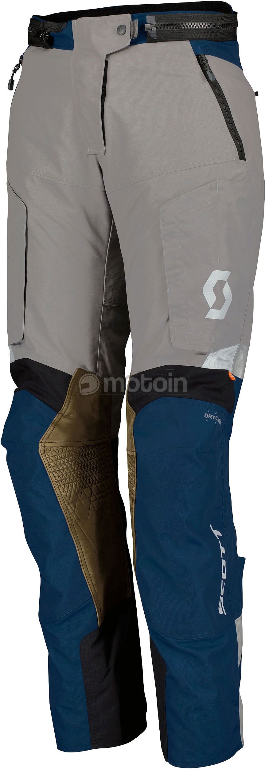 SCOTT WOMENS DUALRAID DRYO BLUE/TITANIUM GREY WATERPROOF ADVENTURE TEXTILE PANTS (Size: 38) Last One