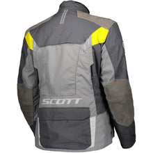SCOTT DUALRAID DRYO GREY/YELLOW WATERPROOF ADVENTURE TEXTILE JACKET (Size: LARGE)
