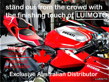 LUIMOTO BASELINE RIDER SEAT COVER DUCATI PANIGALE 899 959 1299 13-18 -CF BLACK/RED STITCH