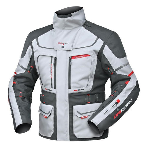 DRIRIDER VORTEX ADVENTURE 2 ALL SEASON GREY/BLACK TEXTILE JACKET