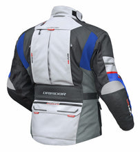 DRIRIDER VORTEX ADVENTURE 2 ALL SEASON GREY/ANTHRACITE/BLUE TEXTILE JACKET