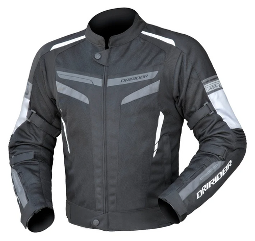 DRIRIDER AIR-RIDE 5 BLACK/WHITE/GREY TEXTILE JACKET