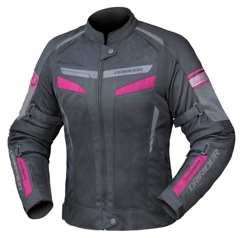 DRIRIDER AIR-RIDE 5 BLACK/PINK WOMENS TEXTILE JACKET