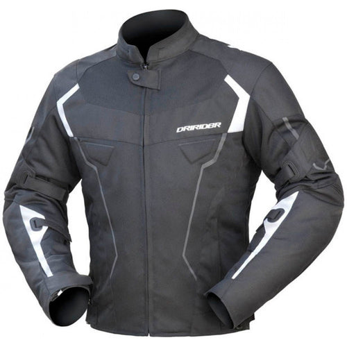 DRIRIDER CLIMATE PRO V BLACK/WHITE TEXTILE JACKET