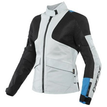 DAINESE AIR TOURER TEX LADY GLACIER GREY/PERFORMANCE BLUE/BLACK WOMENS TEXTILE JACKET