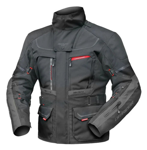 DRIRIDER VORTEX ADVENTURE 2 ALL SEASON BLACK TEXTILE JACKET