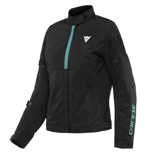 DAINESE RISOLUTA AIR LADY BLACK/AQUA GREEN WOMENS TEXTILE JACKET