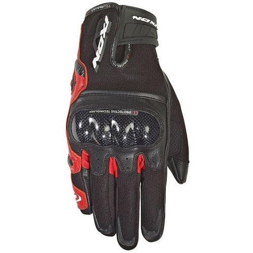 IXON RS RISE AIR BLACK/RED GLOVES