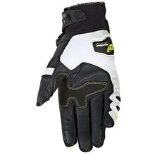 IXON RS RING BLACK/WHITE/YELLOW LEATHER GLOVES