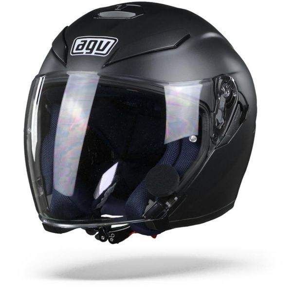agv k5 jet revzilla AGV K5 JET MATT BLACK HELMET (Size: LARGE)