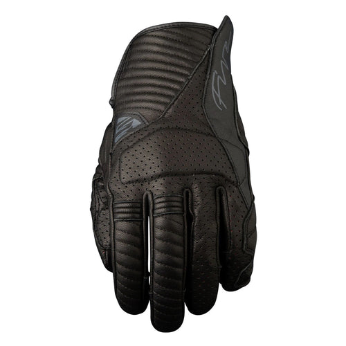 FIVE ARIZONA PERFORATED SUMMER BLACK LEATHER GLOVES