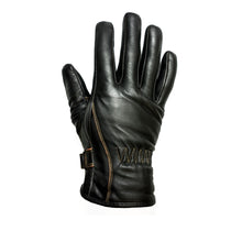 HELSTONS FIRST SUMMER LEATHER MOTORCYCLE GLOVES - BROWN