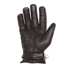 HELSTONS FIRST SUMMER LEATHER MOTORCYCLE GLOVES - BLACK