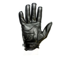 HELSTONS HIRO SUMMER LEATHER MOTORCYCLE GLOVES - BLACK