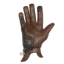 HELSTONS CONDOR SUMMER LEATHER MOTORCYCLE GLOVE - CAMEL/BLACK