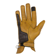 HELSTONS CONDOR SUMMER LEATHER MOTORCYCLE GLOVE - GOLD/BROWN