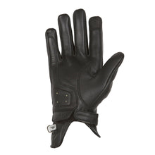 HELSTONS WOMENS SWALLOW SUMMER LEATHER MOTORCYCLE GLOVE - BLACK
