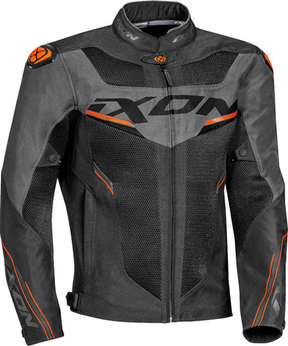 IXON DRACO BLACK/ANTHRACITE/ORANGE TEXTILE JACKET