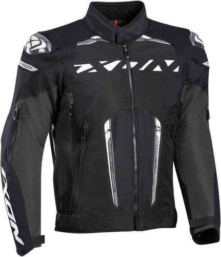 IXON BLASTER BLACK/WHITE TEXTILE JACKET