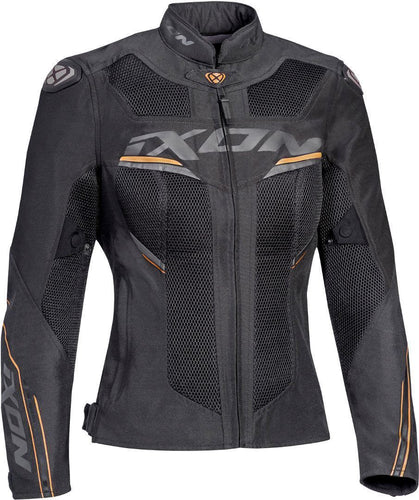 IXON DRACO BLACK/WHITE/GOLD WOMENS TEXTILE JACKET