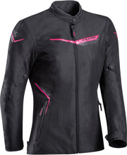 IXON SLASH BLACK/FUCHSIA WOMENS TEXTILE JACKET