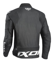 IXON SPARROW BLACK/WHITE LEATHER JACKET