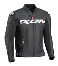 IXON SPARROW BLACK/WHITE LEATHER JACKET