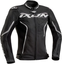 IXON TRINITY LADY BLACK/WHITE/GREY WOMENS LEATHER JACKET