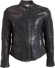 ROKKER STREET LEATHER JACKET MOTORCYCLE BLACK